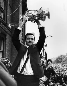 Here's the Cup! A delignted Jeff Astle. the scorer of West Bromwich Albion' Here's the Cup! A delignted Jeff Astle. the scorer of West Bromwich Albion'