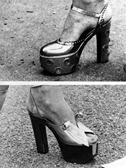 Images Dated 20th June 1973: High fashion shoes at the Royal Ascot race meeting. June 1973 P006564