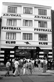 Images Dated 1st October 1990: Highbury Stadium Arsenal Football Ground October 1990 West Stand Upper Tier