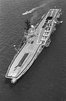 HMAS Melbourne the australian aircraft carrier June 1977 taking part in the Silver