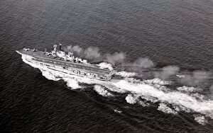 HMS Ark Royal during military exercises in the English Channel September 1970