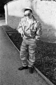 Holly Johnson, lead singer with Frankie Goes To Hollywood. 14th March 1985 Holly Johnson, lead singer with Frankie Goes To Hollywood. 14th March 1985