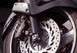 Images Dated 2nd July 1998: Honda Pan European motorcycle July 1998 Detail of suspension ventilated brake disc