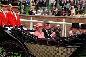 Images Dated 16th June 1998: Horseracing Royal Ascot June 1998 with Queen Elizabeth II Prince Philip