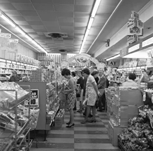 House wives brows the shelves during their weekly shop st the Co-Op supermarket in House wives brows the shelves during their weekly shop st the Co-Op supermarket in