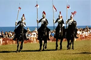 Images Dated 5th August 1995: The Household Cavalry give a display of horse riding skills at the Sunderland