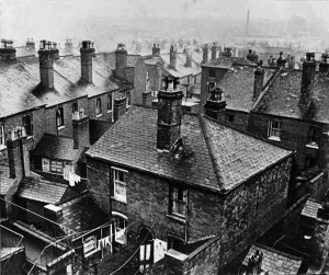 Housing in Birmingham - overhead view of 1930s housing Picture shows an Housing in Birmingham - overhead view of 1930s housing Picture shows an