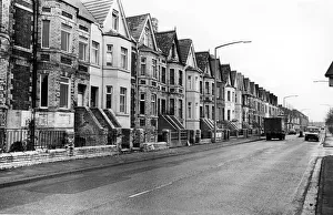 1975 Gallery: Housing in Ferry Road, Grangetown, Cardiff. January 1985