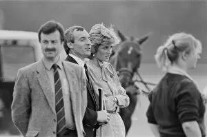Images Dated 20th June 1985: HRH Princess Diana, The Princess of Wales, at Guards Polo at Windsor, Berkshire