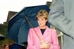 Images Dated 12th October 1993: HRH The Princess of Wales at Edwards Trust in Edgbaston