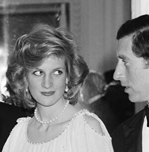 Images Dated 20th May 1984: HRH Princess of Wales with Prince Charles at London'