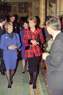 Images Dated 10th November 1993: HRH The Princess of Wales, Princess Diana, attends and presents awards at the Barnado'