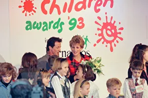 Images Dated 10th November 1993: HRH The Princess of Wales, Princess Diana, attends and presents awards at the Barnado'