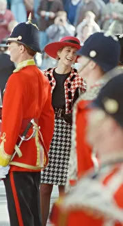 Images Dated 16th October 1992: HRH The Princess of Wales, Princess Diana, visits Portsmouth to receive The Freedom of