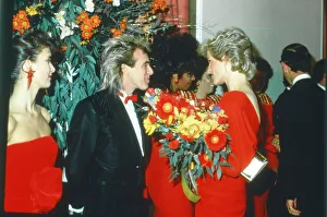 HRH The Princess of Wales, Princess Diana, meeting with Peter Stringfellow HRH The Princess of Wales, Princess Diana, meeting with Peter Stringfellow