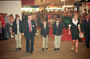 Images Dated 11th July 1996: HRH The Princess of Wales, Princess Diana arrives at Earls Court for The Royal Tournament