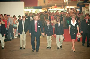 Images Dated 11th July 1996: HRH The Princess of Wales, Princess Diana arrives at Earls Court for The Royal Tournament