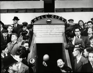 Hull City new name plate over player tunnel Hull City new name plate over player tunnel