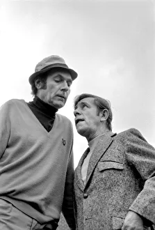 Humour: comedy. Norman Wisdom and Tony Fayne at Golf Course at Penynhell Humour: comedy. Norman Wisdom and Tony Fayne at Golf Course at Penynhell