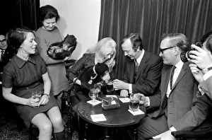 Humour: Unusual: Animals: Bears visits pub. December 1971 71-11988-001 Humour: Unusual: Animals: Bears visits pub. December 1971 71-11988-001