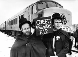 Images Dated 17th March 1984: Hundreds of rail fans turned out to give the Consett-Newcastle rail service a farewell