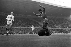 Hungary v Portugal in the 1966 World Cup at Main Road Manchester Hungary v Portugal in the 1966 World Cup at Main Road Manchester