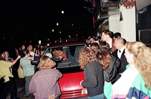 Images Dated 30th June 1992: Hysteria hit the streets of Stockton as hundreds of screaming schoolgirls visit The Mall