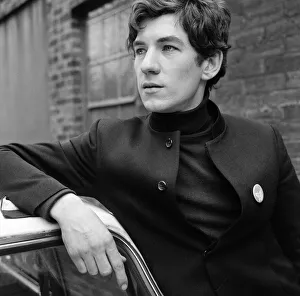 Ian McKellen, actor, pictured in rehearsal in 1968. Ian is reading Ian McKellen, actor, pictured in rehearsal in 1968. Ian is reading
