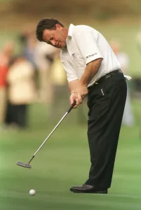 Images Dated 15th October 1998: Ian Woosnam golfer October 1998 putts on the 12th green at Wentworth golf course