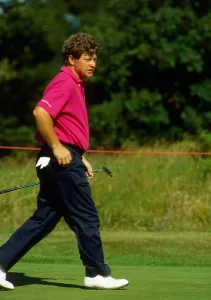 Ian Woosnam golfer walking along course July 1989 Ian Woosnam golfer walking along course July 1989