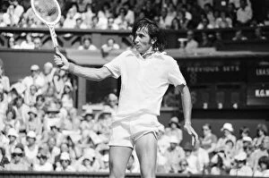 Ilie Nastase, Romanian Tennis Player in action on Centre Court