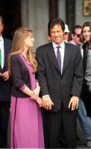 Imran Khan former Pakistan cricket captain and wife Jemima leave the High Court after Imran Khan former Pakistan cricket captain and wife Jemima leave the High Court after
