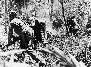 Indian troops of the Frontier Force Rifles launch an assault on a precipitous hill Indian troops of the Frontier Force Rifles launch an assault on a precipitous hill