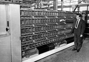 Images Dated 16th June 1971: Inspector Mr Dave Williams checks some of the letter n the new automatic sorting machine