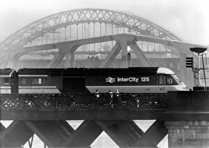 An Inter-City 125 on the King Edward Bridge on its way to Kings Cross