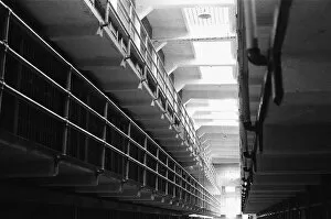 Images Dated 1st September 1979: Interior of a cell block in Alcatraz prison, San Francisco Bay