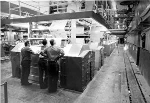 Images Dated 1st July 1975: The interior of the machine room at the Daily Express Offices at Fleet Street