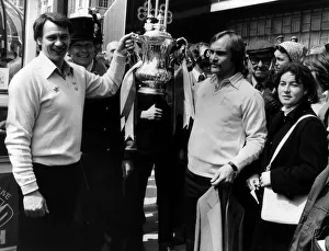 Ipswich Town Manager Bobby Robson with team captain Mick Mills depart from the Royal Ipswich Town Manager Bobby Robson with team captain Mick Mills depart from the Royal
