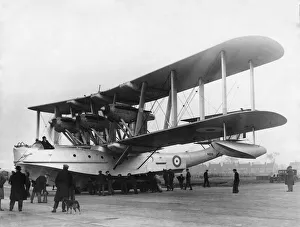 A Iris III flying boat seen here being handed over to 209 Squadron at the Blackburn A Iris III flying boat seen here being handed over to 209 Squadron at the Blackburn