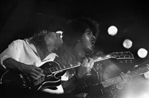 Images Dated 28th August 1983: Irish rock group Thin Lizzy performing on stage on Sunday night at the Reading Festival