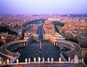 Images Dated 1st June 1994: Italy Rome June 1994 View from St Peters Vatican City
