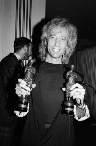 The Ivor Novello Awards. Pictured, Robin Gibb. London, 15th April 1987 The Ivor Novello Awards. Pictured, Robin Gibb. London, 15th April 1987