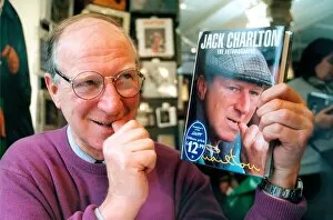 Images Dated 1st November 1996: Jack Charlton with his autobiography in November 1996