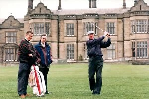 Images Dated 1st April 1996: Jack Charlton launches the new golf competition at Matfen Hall
