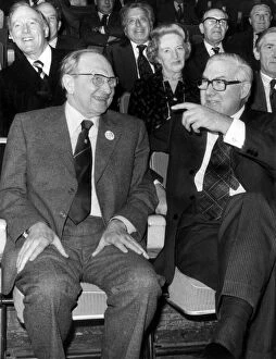 Jack Jones leader of the TGWU seen here with with Prime Minister James Callaghan at