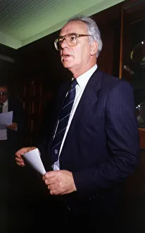 Jon Scan Gallery: Jack McGinn reading out statement November 1986