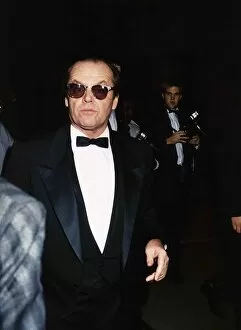 Jack Nicholson actor at Dr Barnados Gala Grosnevor House February 1989