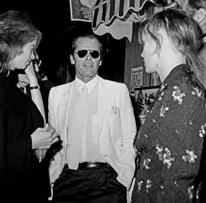 Jack Nicholson and Sabrina Guinness at Raymond Revuebar. 5th July 1981 Jack Nicholson and Sabrina Guinness at Raymond Revuebar. 5th July 1981