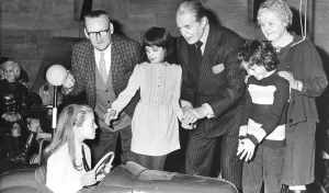 Jack Warner, who played Dixon of Dock Green demonstrates correct Zebra crossing prodedure Jack Warner, who played Dixon of Dock Green demonstrates correct Zebra crossing prodedure