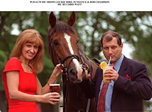 Jackie Bird, Sundance and Bob Champion A©mirrorpix Jackie Bird, Sundance and Bob Champion A©mirrorpix